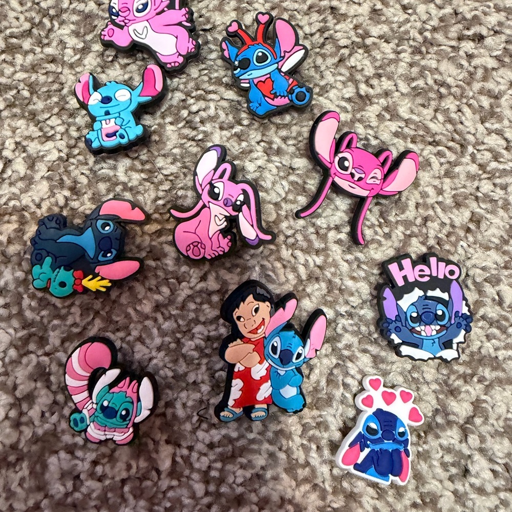 Stitch and Friends Shoe Charms Set